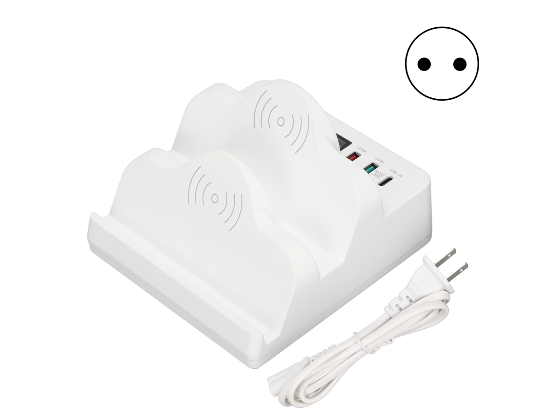 Estação de Carregamento Usb EOOCOO (carregamento Multi dispositivo de 6 Portas com Display Lcd)