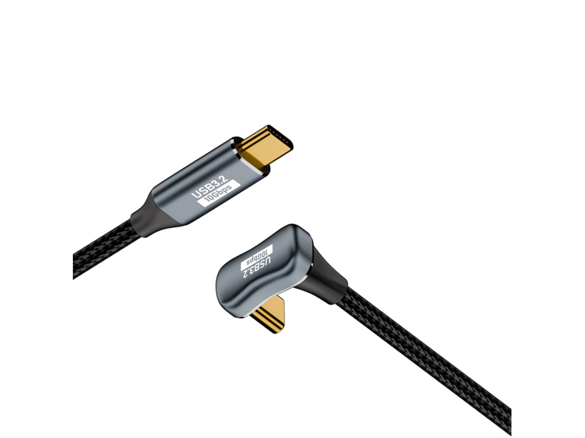 Cabo Usb-c Para Usb-c Gen2 Em U, Função Completa — 10gbps, 100w Pd, 4k60hz, Liga De Alumínio + Nylon, 0.5/1/1.5/2m 2 Metros