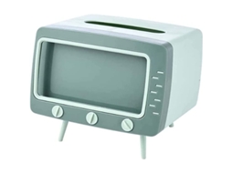 Nova Line suporte para Celular e Porta papel Higiênico 2 em 1, Design de Tv, Decorativo e Multifuncional