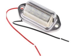 2 Unidades De Luzes De Led Prateadas De 12v-24v Para Placa De Carro Ou Porta.