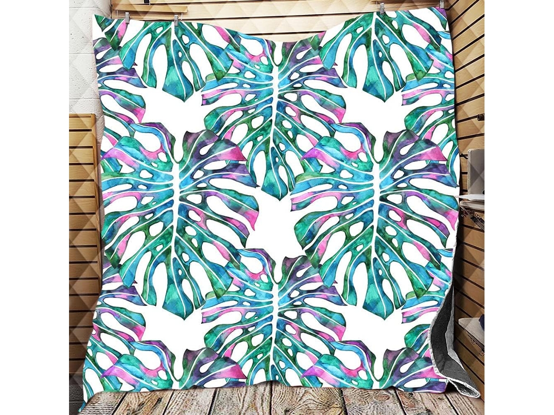 Colcha Acolchoada Fansu Capa de Cama Cobertor para Ar Condicionado Edredom Conjunto Sofá com Estampa Plantas T
