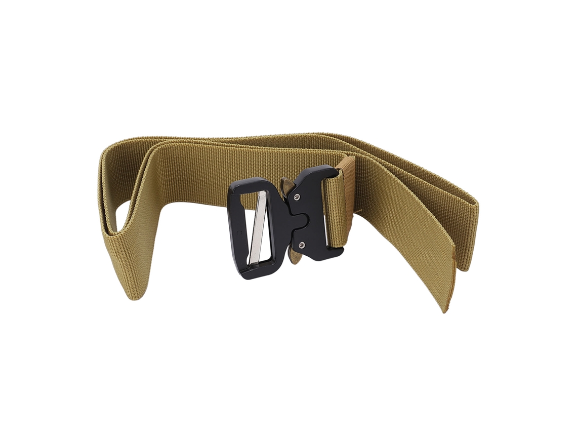 Cinto Militar Ajustável Multifuncional Com Fecho De Liga De Zinco Para Homens, Cinto De Treino Outdoor Bege