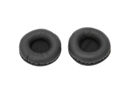 Aetheria almofada para Fones de Ouvido 60mm Universal Soft Espuma Couro Artificial Preto