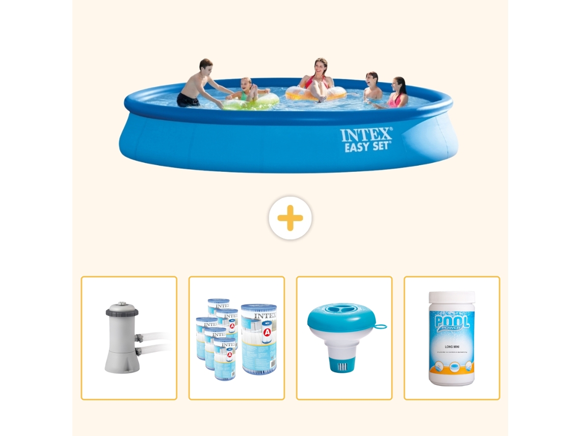 Intex Piscina Easy Set Redonda - 457x84 Cm - 5-peças Scb89