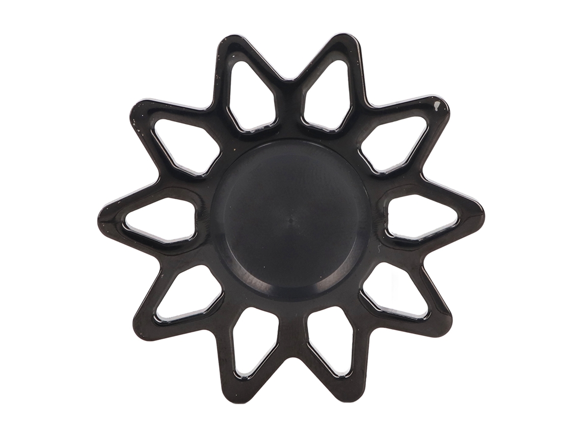 Ats brinquedo de Rotação para Dedos em Forma de Sol Anti estresse Portátil para Tdah Tda Natsal Preto