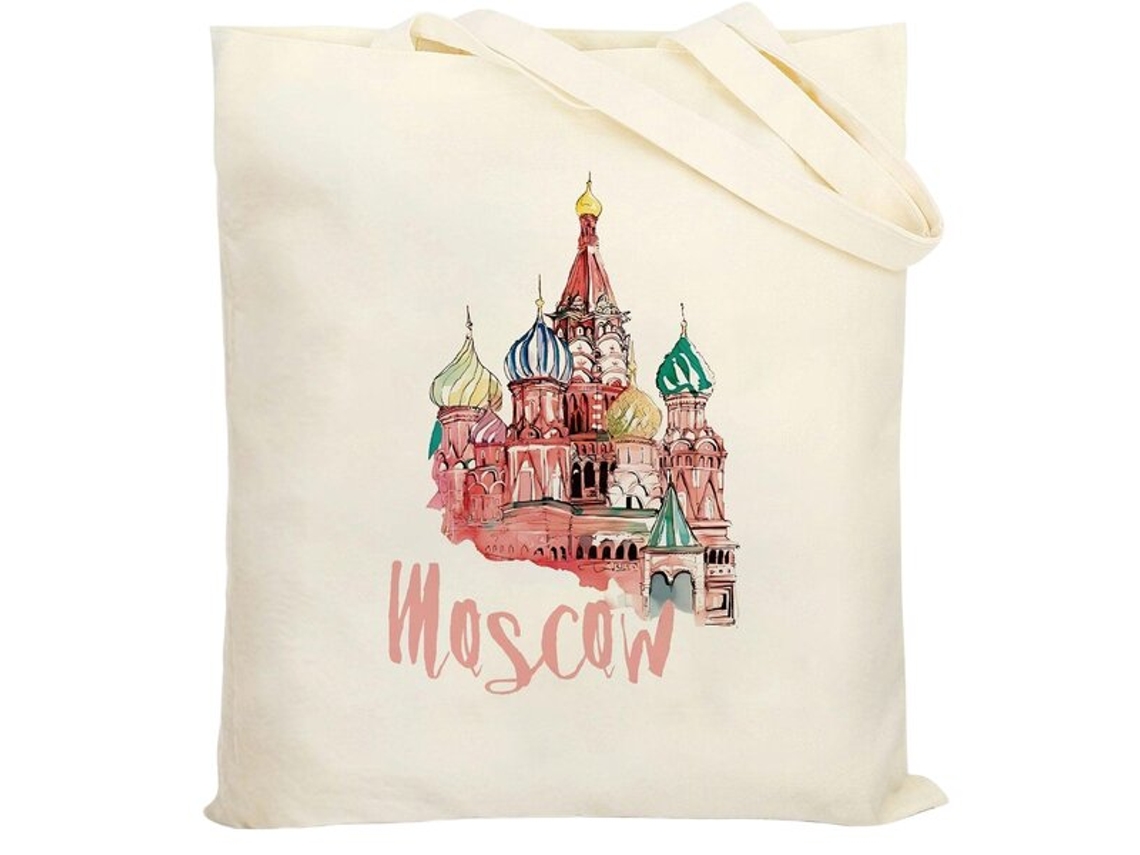 Vayotoybolsa Espaçosa Com Estampa Moscou Pickify