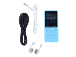 Aetheria reprodutor Mp3 Mp4 Bluetooth com Tela Lcd 1.8 Polegadas Hifi Portátil com Alto falante Azul
