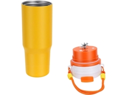 Copo Liquidificador Genérico Em Aço Inoxidável, Portátil, Recarregável Via Usb, Ideal Para Camping, Viagens E Escritório