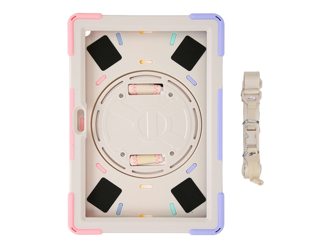 Aetheria capa Anti choque para Fire Hd 10/hd 10 Plus 2021 com Alça de Ombro e Suporte Giratório 360° Rosa Colorido