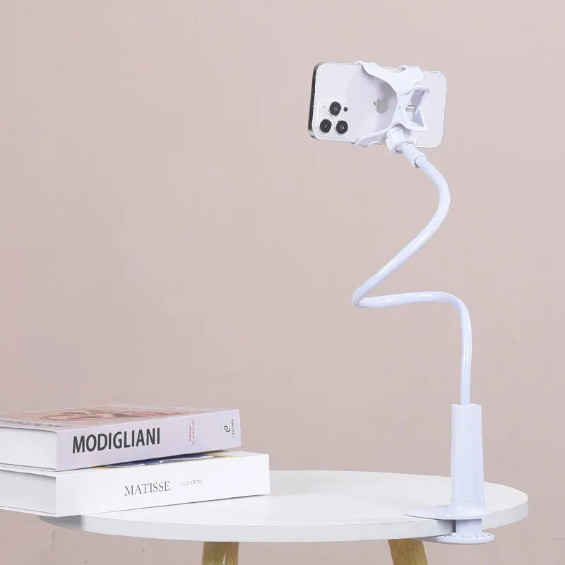 Suporte Para Celular Com Braço Flexível 360° Para Encosto De Cabeça Ou Cama, Compatível Com Iphones, Samsungs E Dispositivos De 3,5 A 6,7 ​​polegadas.
