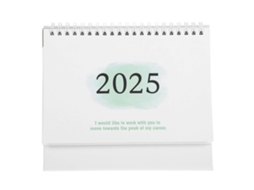 Calendário de Mesa Decorativo em Inglês para Uso no Escritório BRILVIBERA