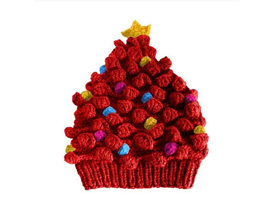 Gorro de Natal de Ponto Vermelho LAXISCREED