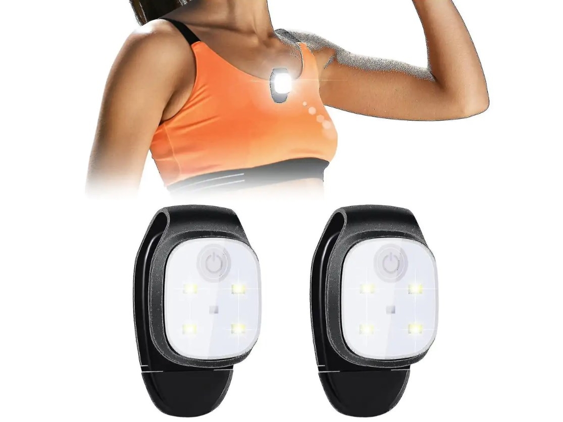 Pacote Com 2 Luzes Noturnas Para Corrida Ao Ar Livre, Recarregáveis Por Usb, Equipamento De Luz Pequeno SUNNY SPACES