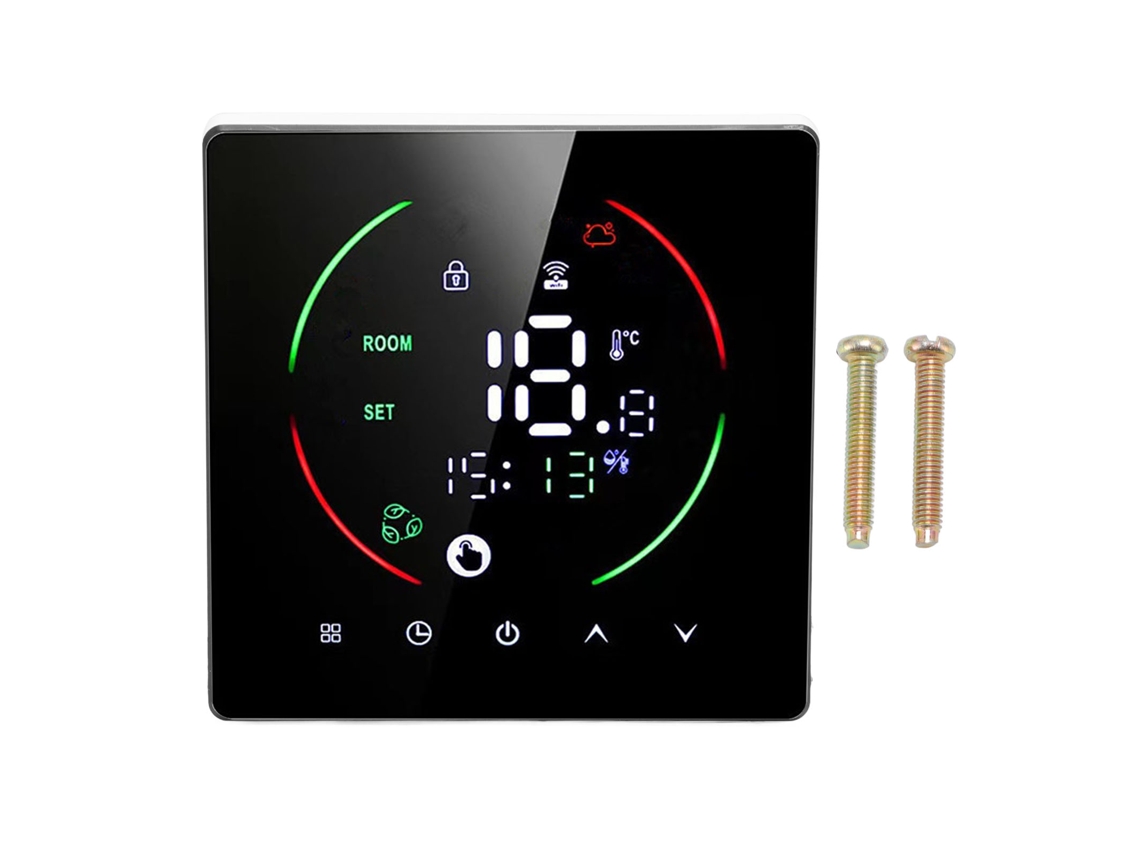Laxiscreed Termóstato Inteligente Wi-fi Para Piso Radiante, Controla Clima E Humidade, Compatível Com Caldeiras De Parede