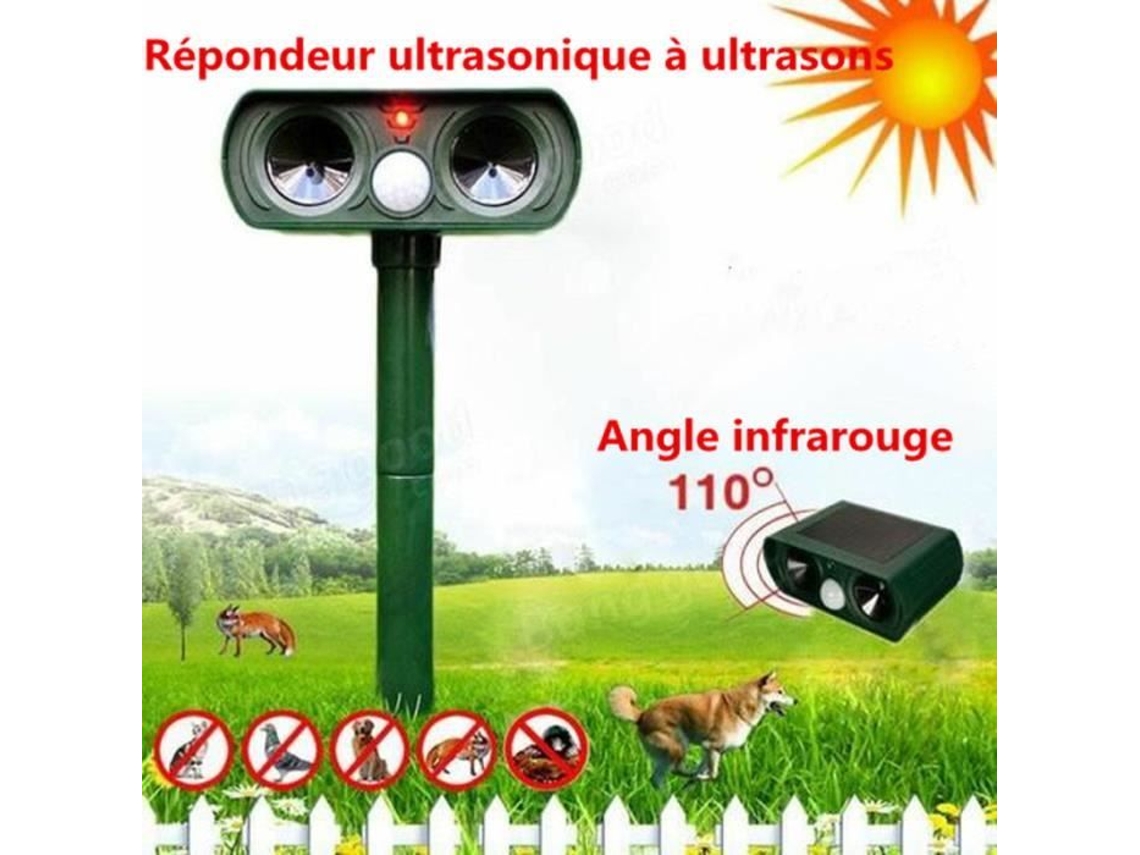 Repelente ultrassônico Adtobast para gatos, cães, raposas, pássaros e roedores para fazendas