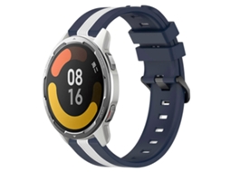 Pulseira De Silicone Bicolor Vertical De 22 Mm Para Xiaomi Mi Watch Color 2