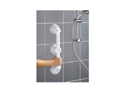 Barra Seguridad Baño Ventosa Trio Blanco