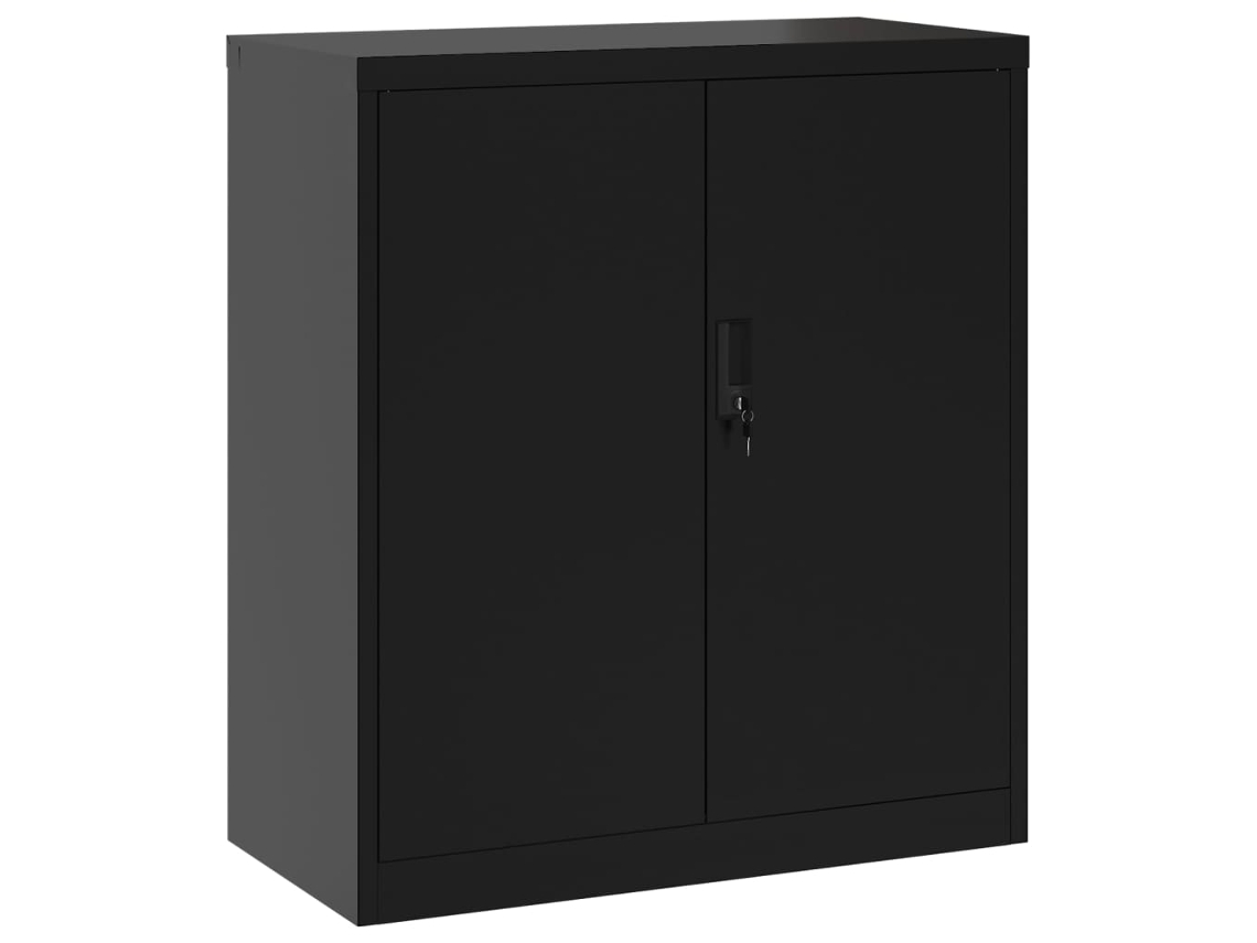 File Cabinet, File Cabinets Vidaxl Preto Aço (n/a)