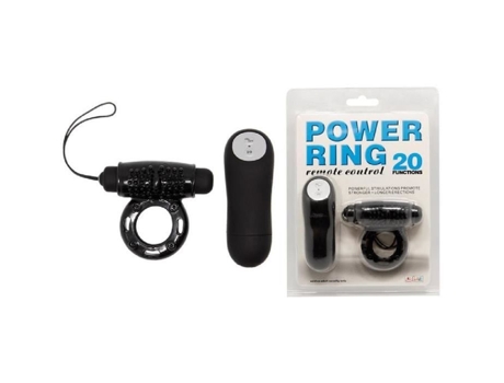 Anel Vibratório - Baile - Power Ring - 20 Velocidades - Tpr - Controle Remoto