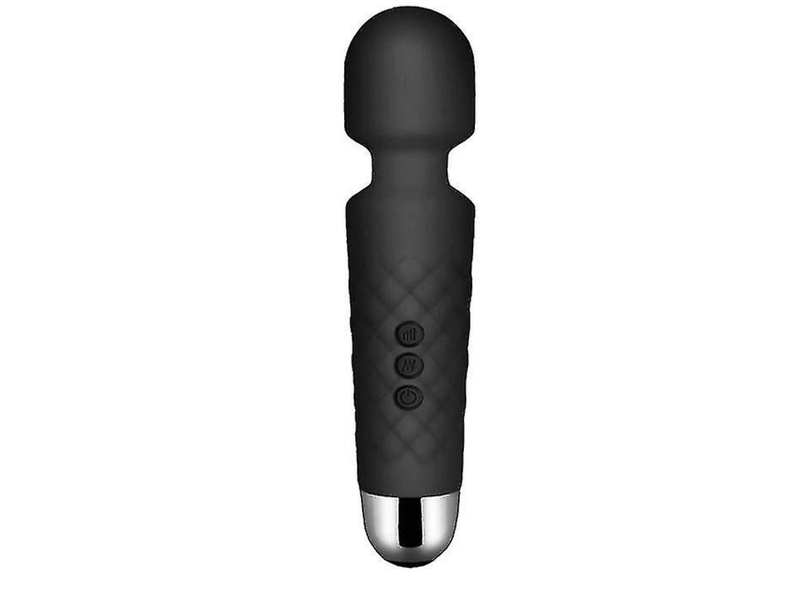 Bestvite Wand Massager, Massagem À Prova Dágua Sem Fio Portátil Com 8 Velocidades Poderosas E 20 Modos (preto)