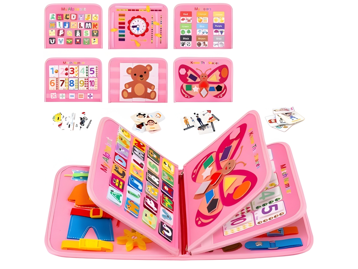 Busy Board Montessoriplaca Sensorial Montessori Para Crianças Szsmart Dy05idade Mínima 1 Ano