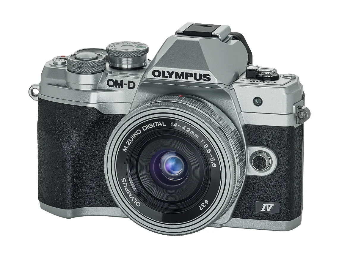 Kit Máquina Fotográfica OLYMPUS E-M10IV + EZ-M 14-42 EZ Prateado (Micro 4/3)