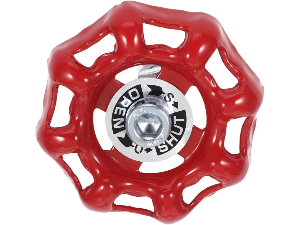Puxador De Armário Em Formato Disco Vermelho, Estilo Industrial Vintage