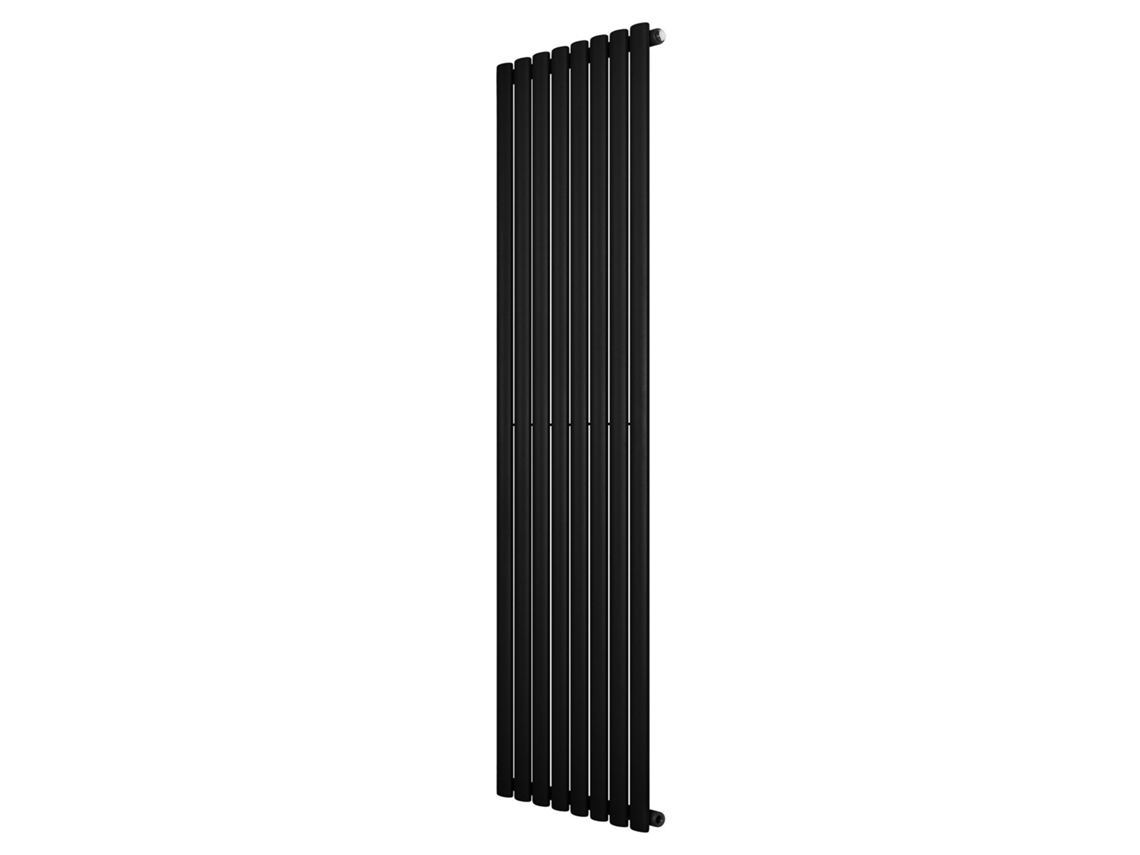 Radiador Oval De Coluna Simples 1800x480 Mm - Preto| Aço Carbono, 1.5 Mm, 1267w | Design Elegante | Alta Eficiência |