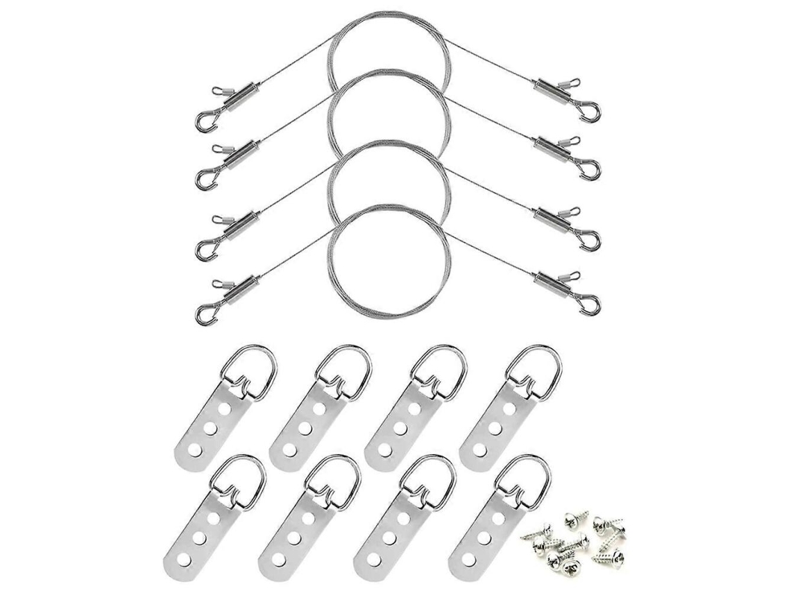 Fio Ajustável Para Pendurar Quadros E Argolas Em D, Com Pequenos Clipes, 8 D De 3 Furos Parafusos, Compatíveis Com -aquaforge