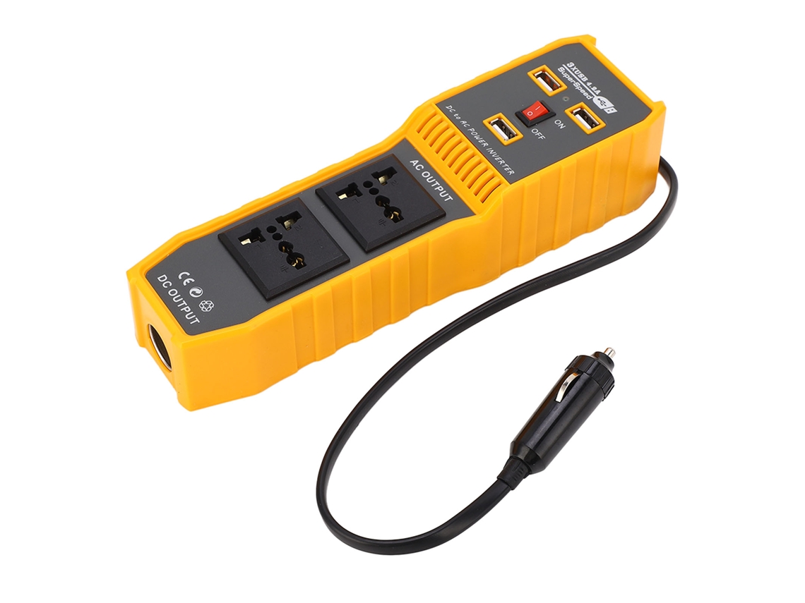 Inversor de Corriente para Carro Dc12v para Ac110v Adaptador de Tomada Conversor 200w