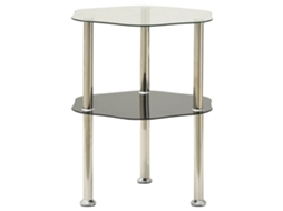 Mesa de apoio VIDAXL Black Vidro (38x38x50 cm)