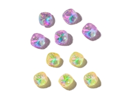 10 Acessórios para Unhas Broca Quadrada Grossa Broca de Cristal Mocha Super Flash Acessórios de Vidro NEVEANCE