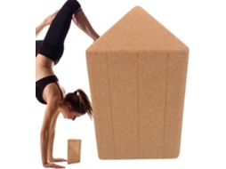 Bloco de Exercícios Ioga, Blocos Madeira para Alongamento Das Pernas Antiderrapante e Portátil - Mulheres S/MARCA