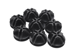 Conectores Quadrados De Plástico Para Arame, Para Guarda, Roupas E Prateleiras Modulares, Conjunto Com 8 Unidades(preto)