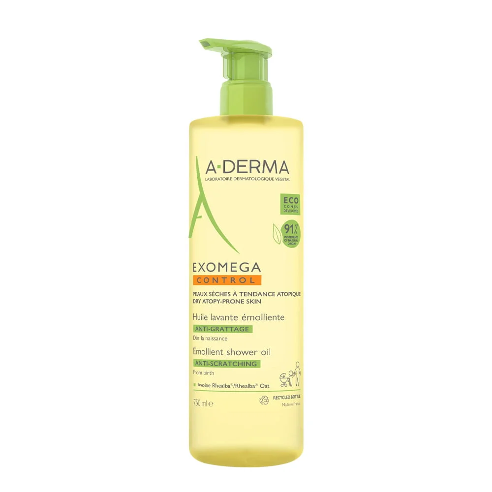 Exomega de Controle de Óleo Duche Emoliente 750ml Um Derma
