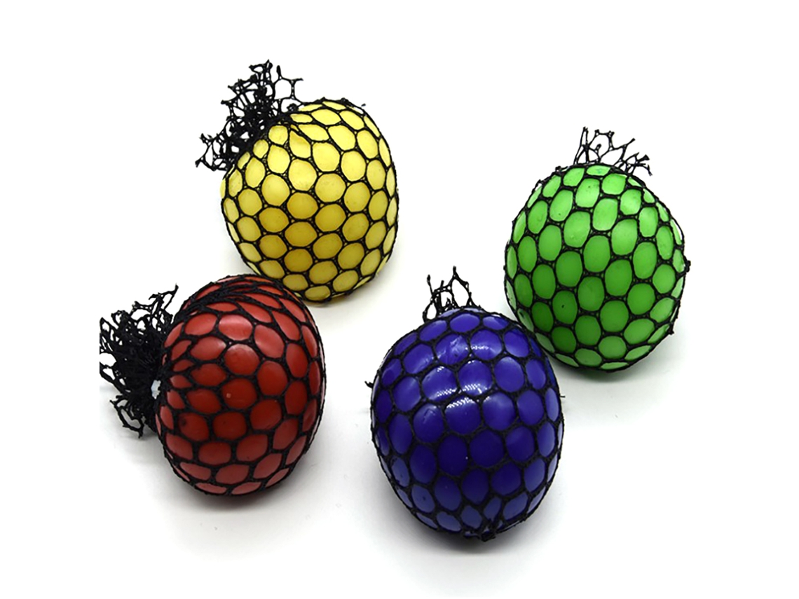 Mali 4pcs Bolas Espremíveis de Malha para Alivio de Estresse Brinquedos para Adultos e Crianças