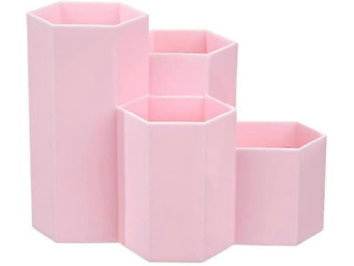 Portador Hexagonal De Plástico Multifuncional Para Canetas, Lápis E Pincéis