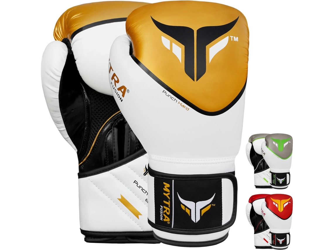 Luvas de Boxe Preto MYTRA FUSION Bs 22 com Ligaduras