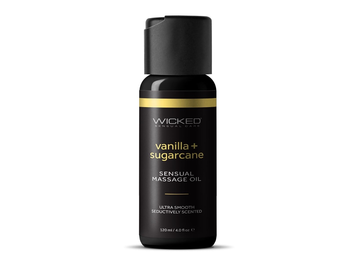 Óleo De Massagem Erótico Wicked Sensual Care Baunilha 120 Ml
