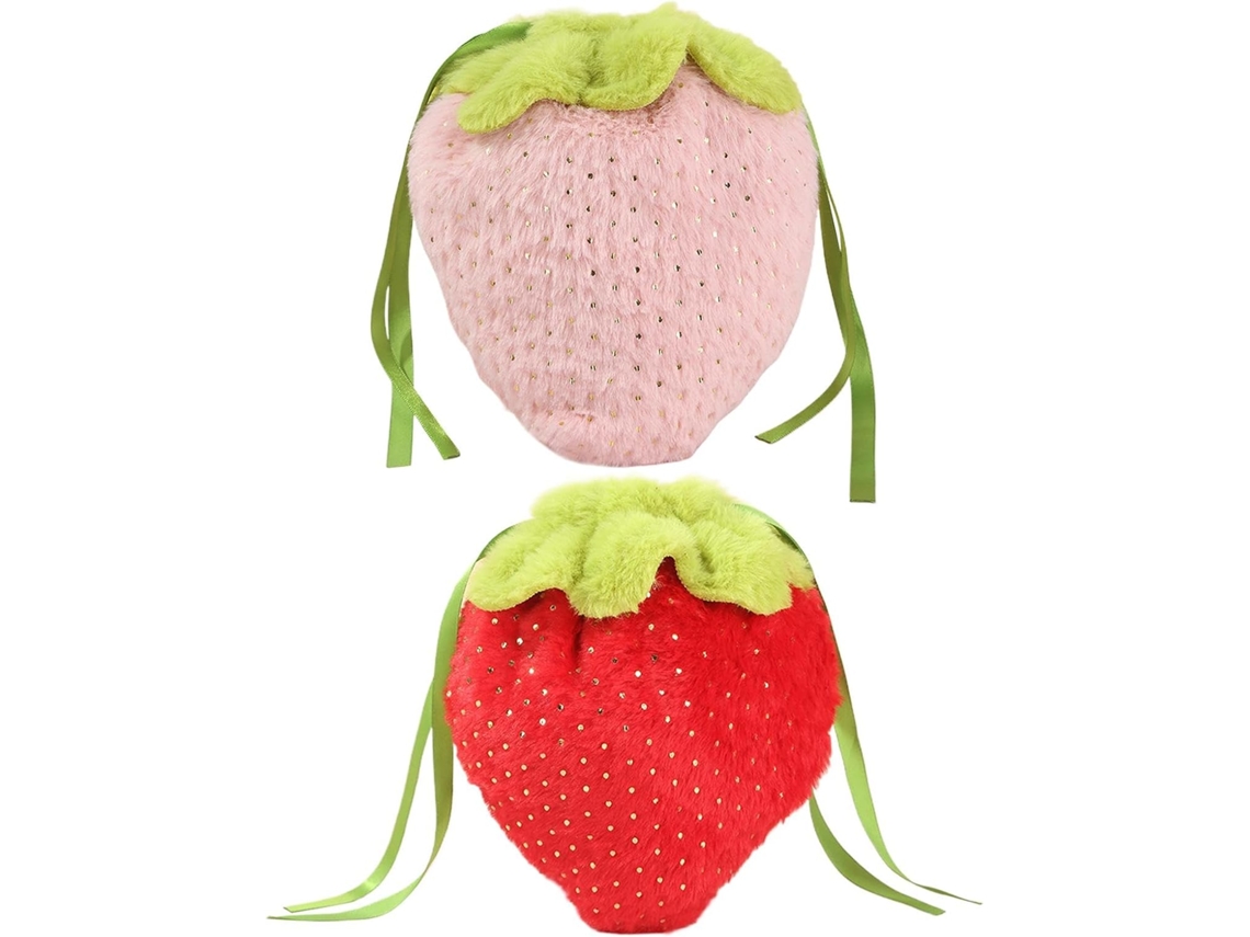 Sacolas De Presente De Morango De Pelúcia, Decoração De Natal