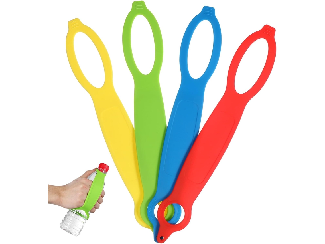 Conjunto De 4 Peças De Alças De Silicone Para Garrafa De Água Com Alça Portátil E Alça Elástica.