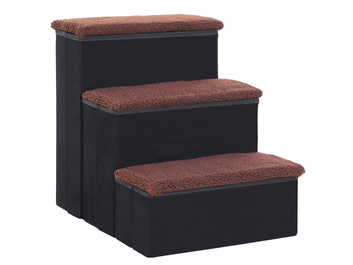 Escada , 3 Degraus, 48 Cm De Altura, Dobrável De Estimação De Pequeno E Grande Porte, , Rampa Para Auxílio Para Subir