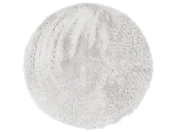 Tapete De Base Fina E Flexível Extra Macio Branco Diâmetro 160