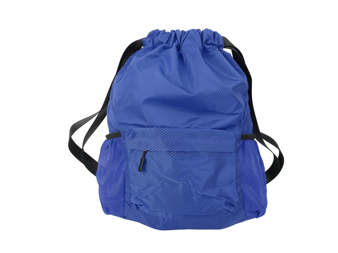 Mochila com Corda Grande Capacidade Separação Seco umido Azul L