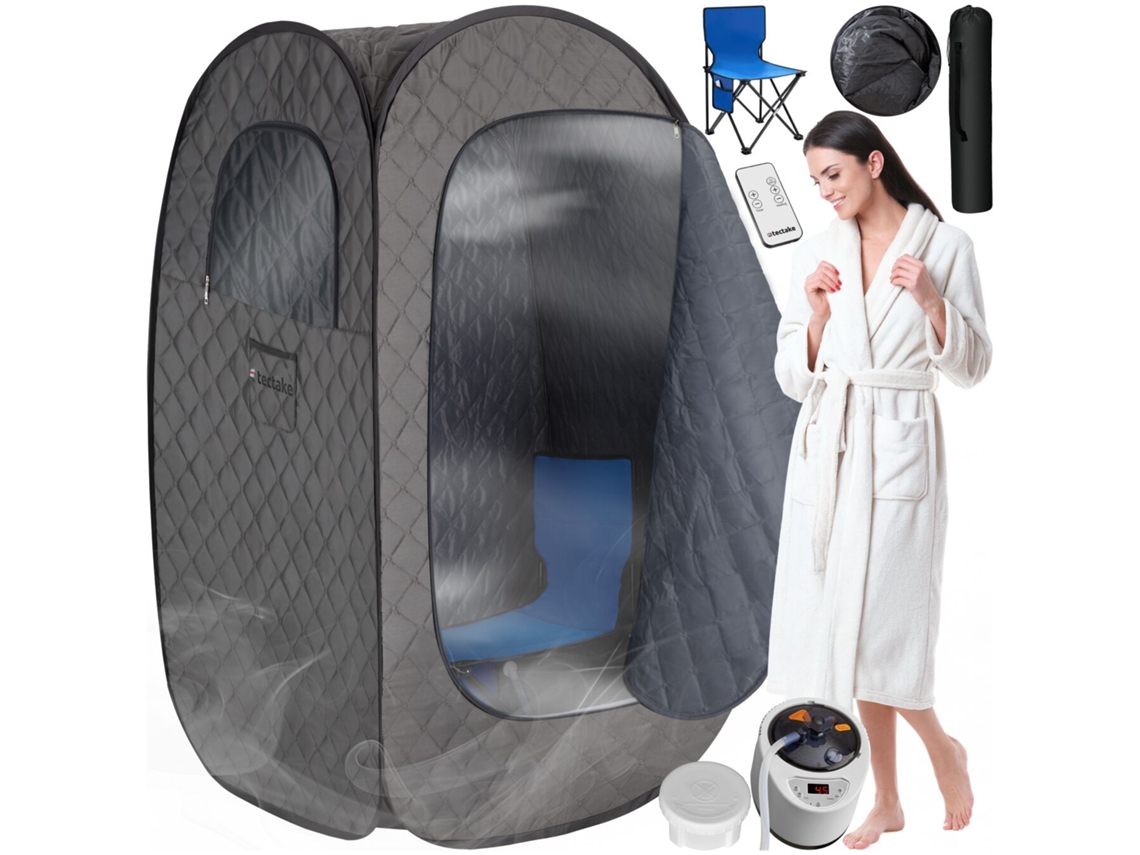 Sauna A Vapor Móvel Thermaluxe Eu, 1000 W, 15 Níveis De Temperatura Tectake