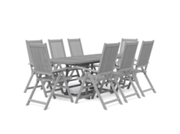 Maison Exclusive - 9 Pcs Conjunto De Jantar Para Jardim Madeira De Acácia Maciça