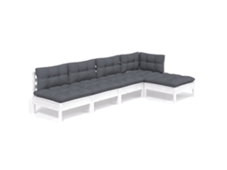 Garden Lounge Set, Garden Lounge Sets Vidaxl Branco Madeira De Pinho (n/a)