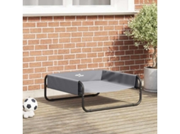 Vidaxl Cama Para Cachorro Manual Cinzento-claro 75 X 75 X 30 Cm Aço
