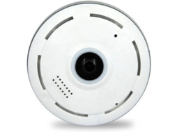 Câmera De Rede De Áudio Bidirecional Sem Fio Mini Panorâmica 1080p Hd 360 Graus Fisheye Wifi Yizhood (branco)
