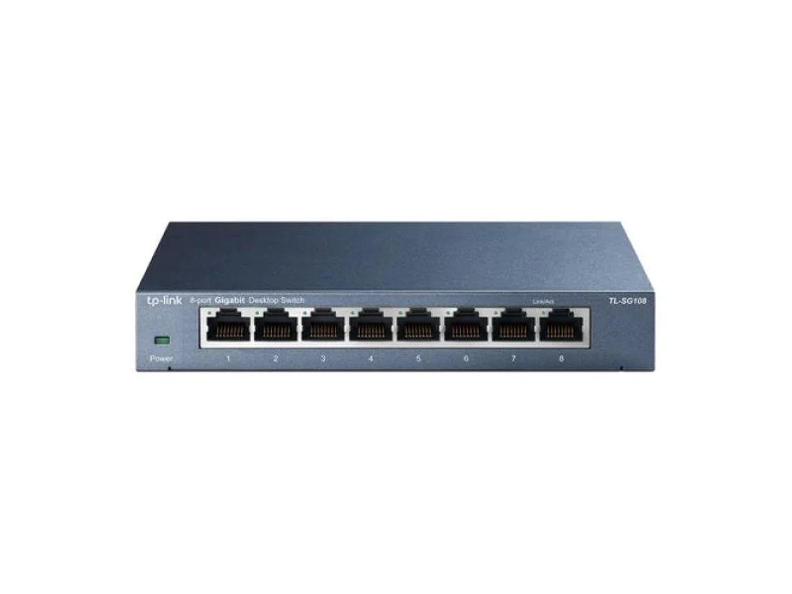 Switch TP-LINK TL-SG108 (8 Portas Gigabit - 11.9 Mbps)